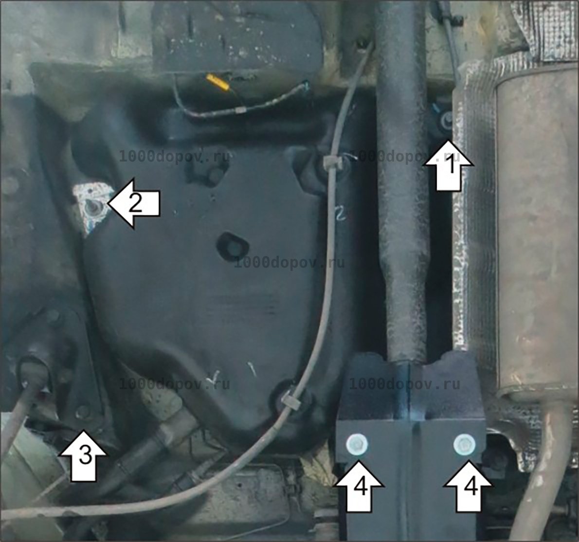 Защита Motodor 01737 на Renault Duster 2012-н.в. (Топл. бак) — рисунок 5