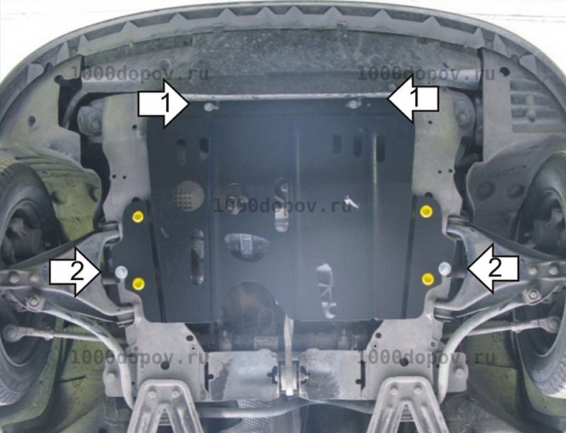 Защита Motodor 01716 Renault Clio Symbol 1998-2008 (Картер, Кпп) — рисунок 4