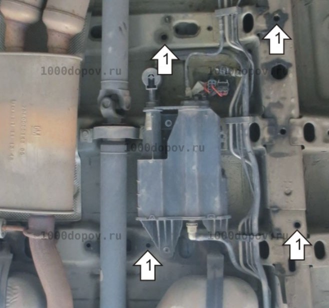 Защита Motodor 03502 Cadillac SRX 2009-2012 (Абсорбер) — рисунок 3