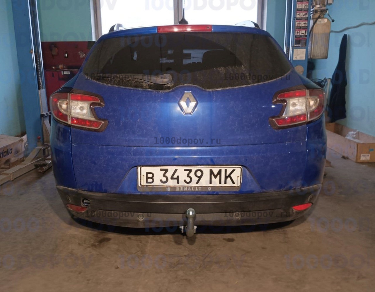 Фаркоп Galia R074A Renault Megane 2/3 2003-2008, 2008-2016 оцинк — рисунок 3