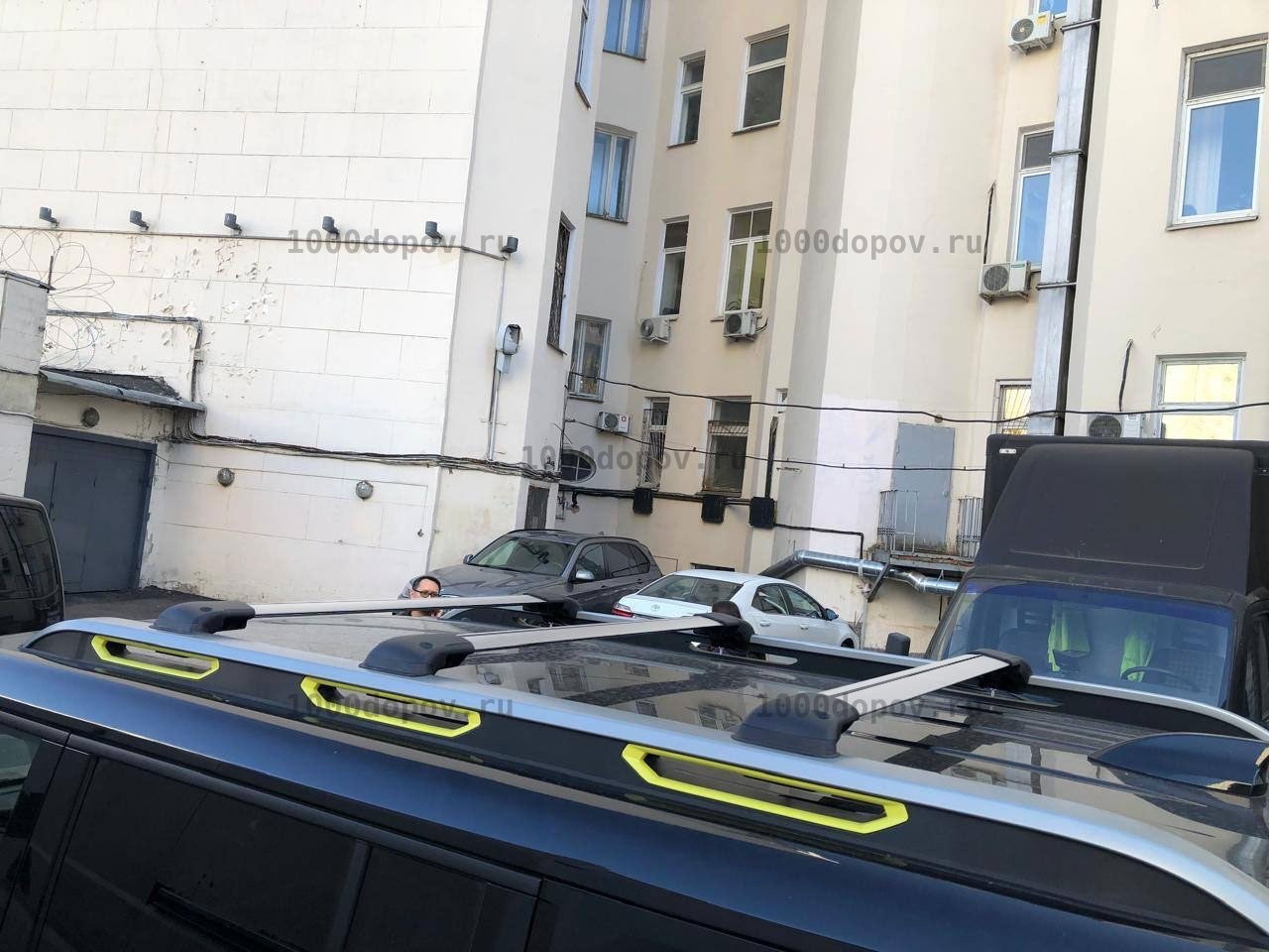 Багажник на рейлинги Jetour T2 из 3 поперечин серебро — рисунок 5