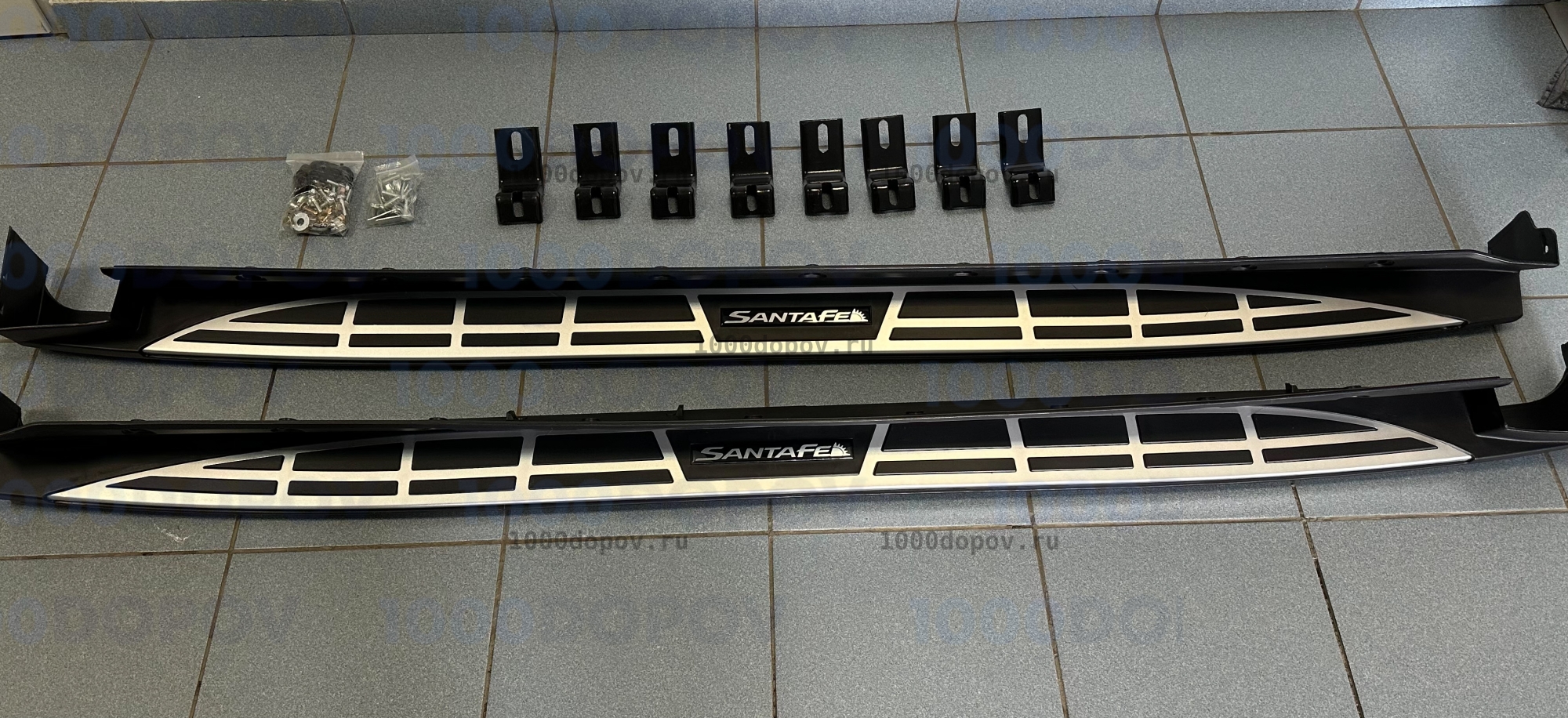 Пороги подножки на Hyundai Santa Fe 3 2012-2018 (кроме Grand) — рисунок 20