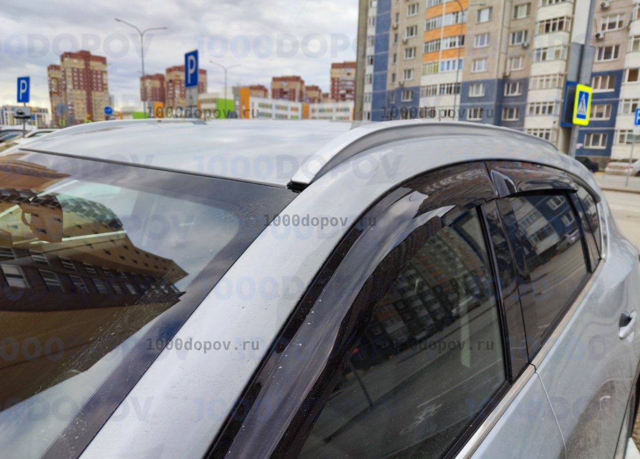 Рейлинги Mazda CX-5 2017-н.в. серебро (кроме китайской версии) — рисунок 1