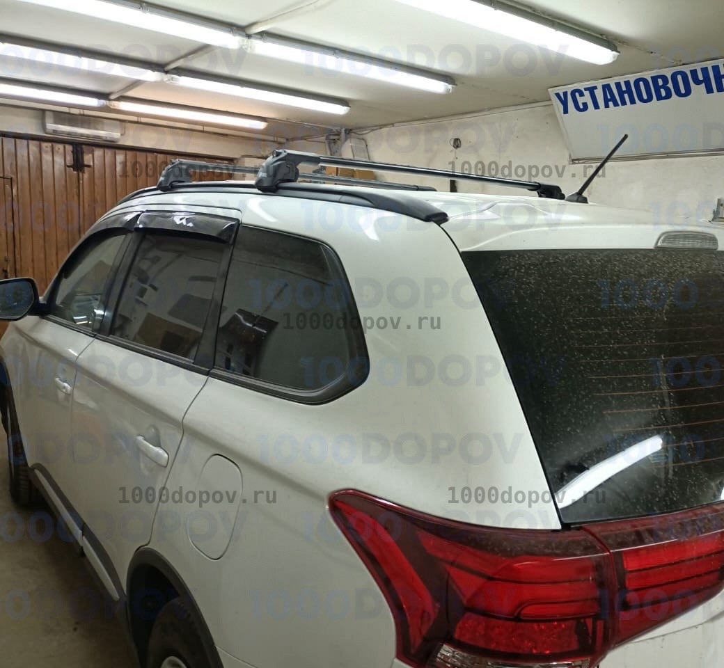 Рейлинги Mitsubishi Outlander 2012-н.в. черные — рисунок 5
