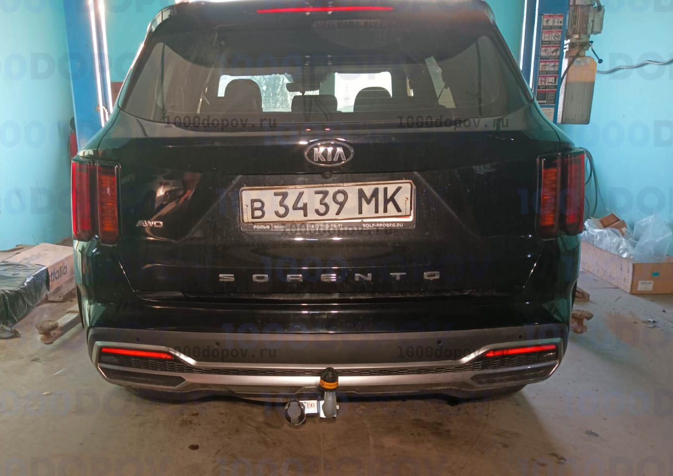 Фаркоп Motodor 91008-A Kia Sorento 2020-н.в. (оцинк. шар) — рисунок 3