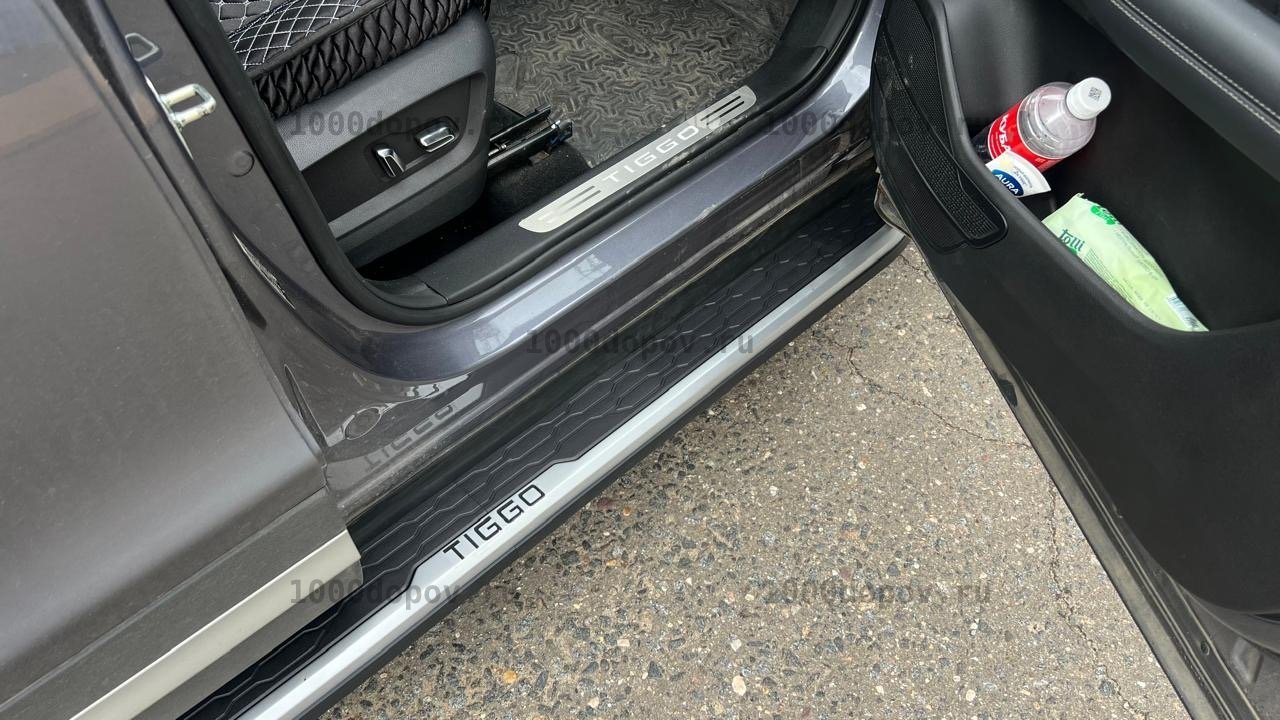 Пороги подножки на Chery Tiggo 8 / 8 pro / 8 pro max 2019-н.в. новые — рисунок 7