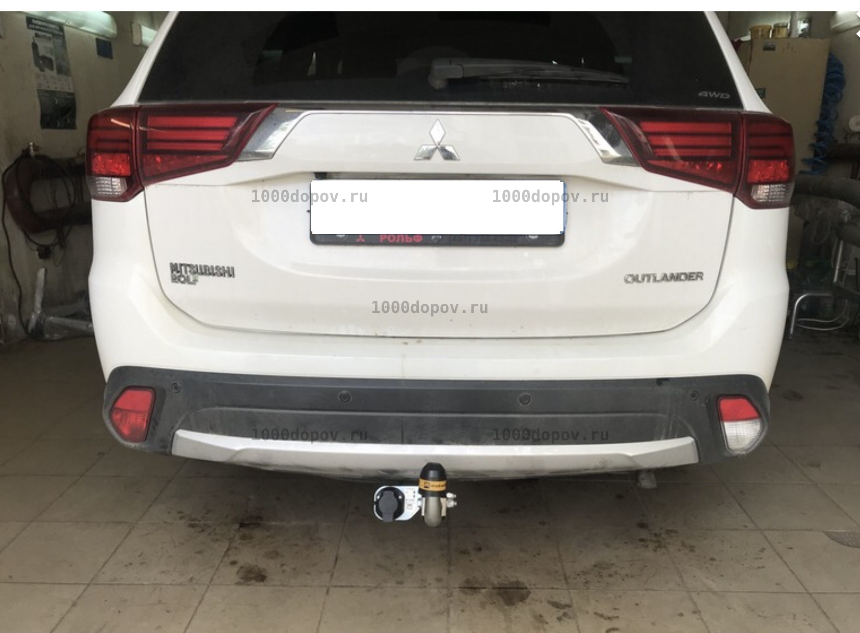Фаркоп Motodor 91312-A Mitsubishi Outlander 2012 - 2019, 2019 - н.в. (оцинк. шар) — рисунок 13