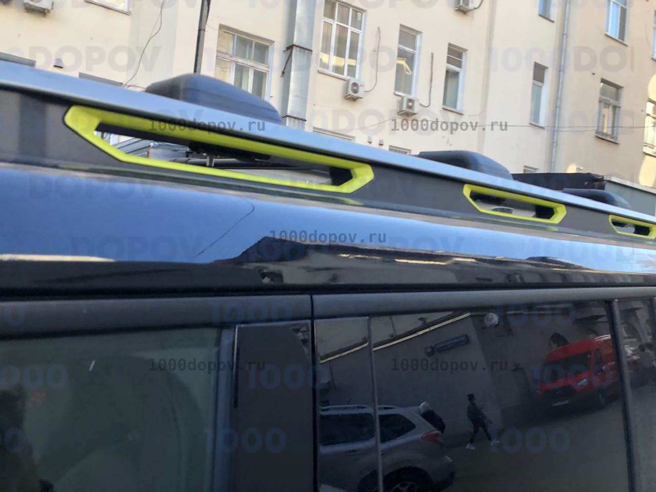 Багажник на рейлинги Jetour T2 из 3 поперечин черные — рисунок 9