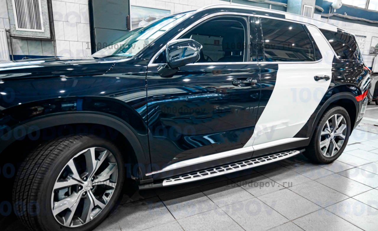 Пороги подножки на Hyundai Palisade 2018-2025 — рисунок 16