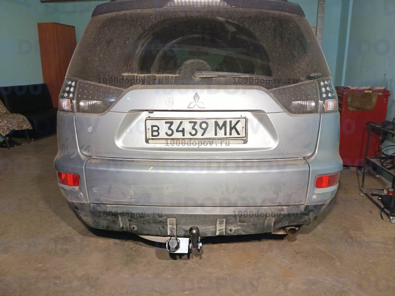 Фаркоп Avtos MI 21 Mitsubishi Outlander XL 2007-2012 — рисунок 7