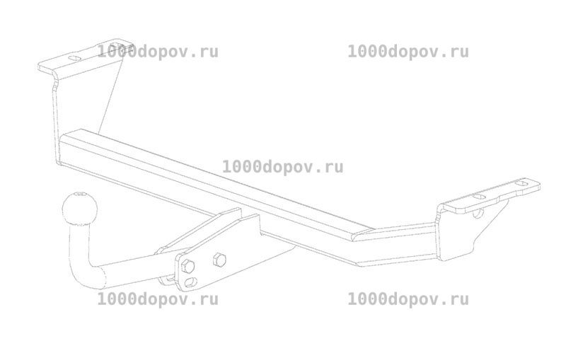 Фаркоп Avtos TY 31 Toyota Yaris Verso 2000-2006 — рисунок 2