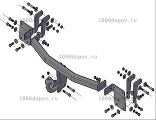 Фаркоп Трейлер 7140 Mitsubishi Outlander 2012-н.в. — рисунок 8