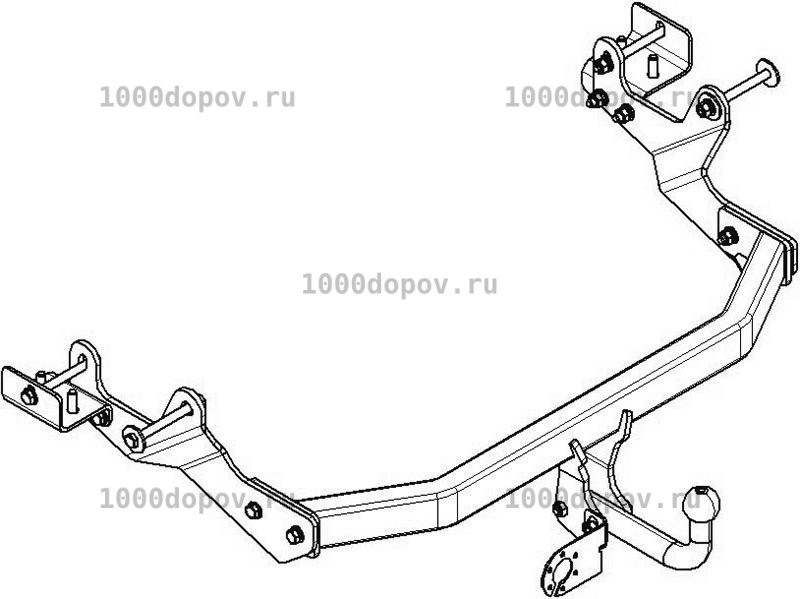 Фаркоп Avtos HY 26 Hyundai H1/H300 2008-н.в. — рисунок 6