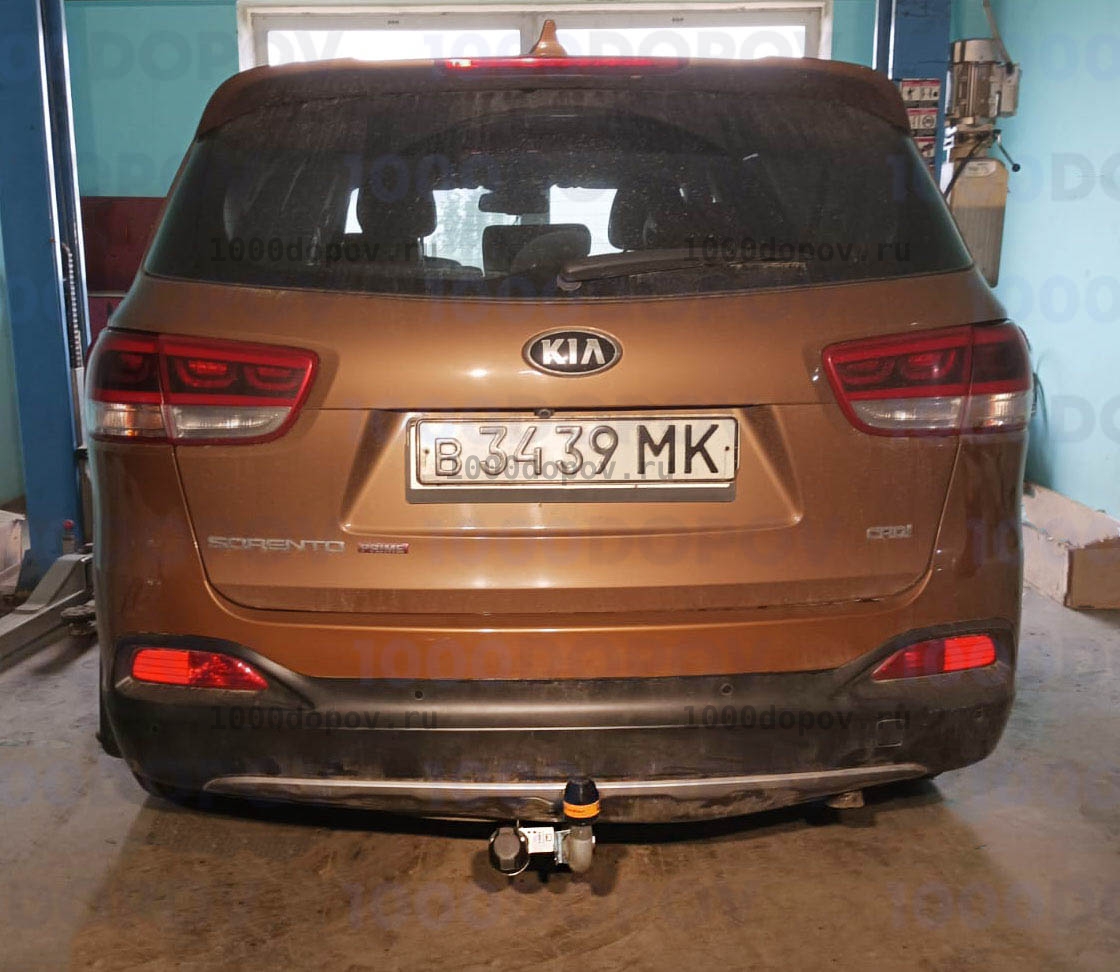 Фаркоп Motodor 91006-A Kia Sorento Prime 2015-н.в. (оцинк. шар) — рисунок 2