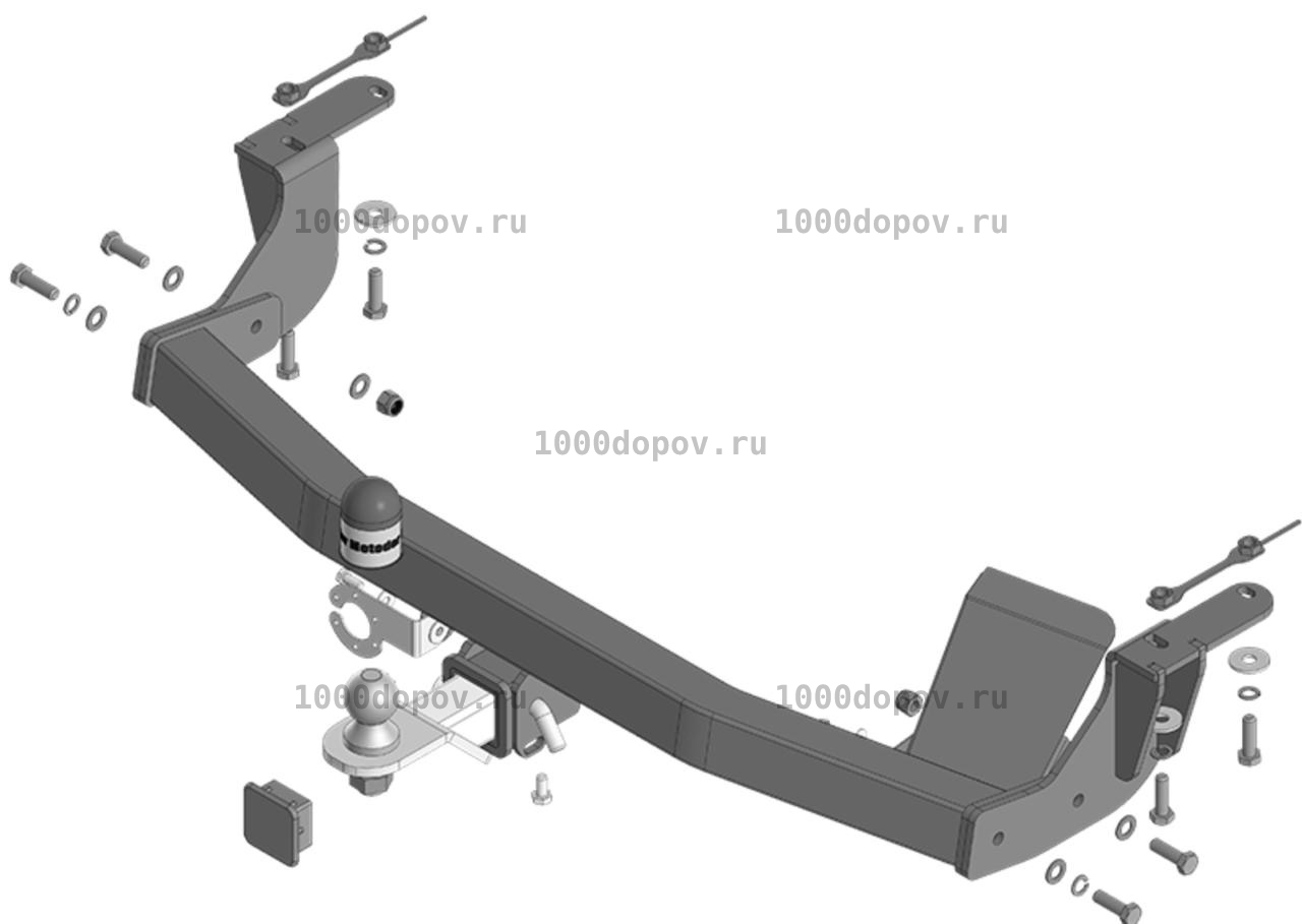 Фаркоп Motodor 97208-E Changan CS95 с 2023-н.в (оцинк. Шар) — рисунок 7