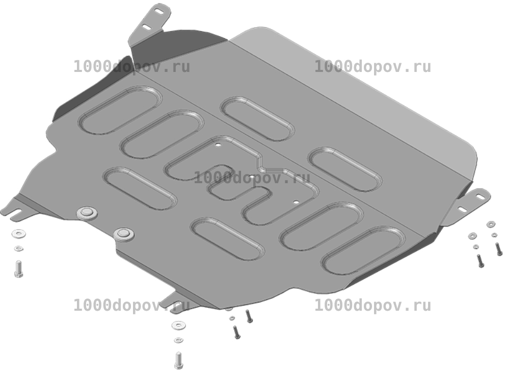Защита Motodor 73101 на Haval Jolion (кроме Comfort) 2021-н.в. (Картер, КПП) — рисунок 1