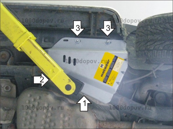 Защита Motodor 383213 на Land Rover Discovery III / IV 2008-2017 (Компрессор пневмоподвески) — рисунок 3