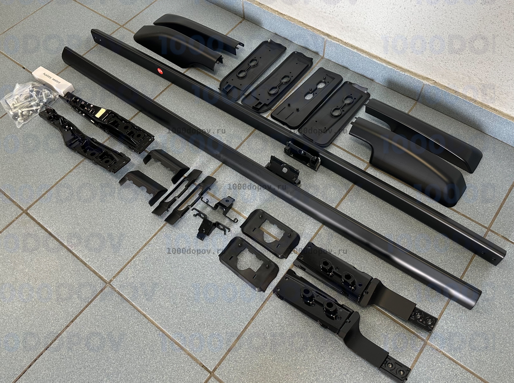 Рейлинги Toyota Land Cruiser 300 2021-н.в. черные — рисунок 5