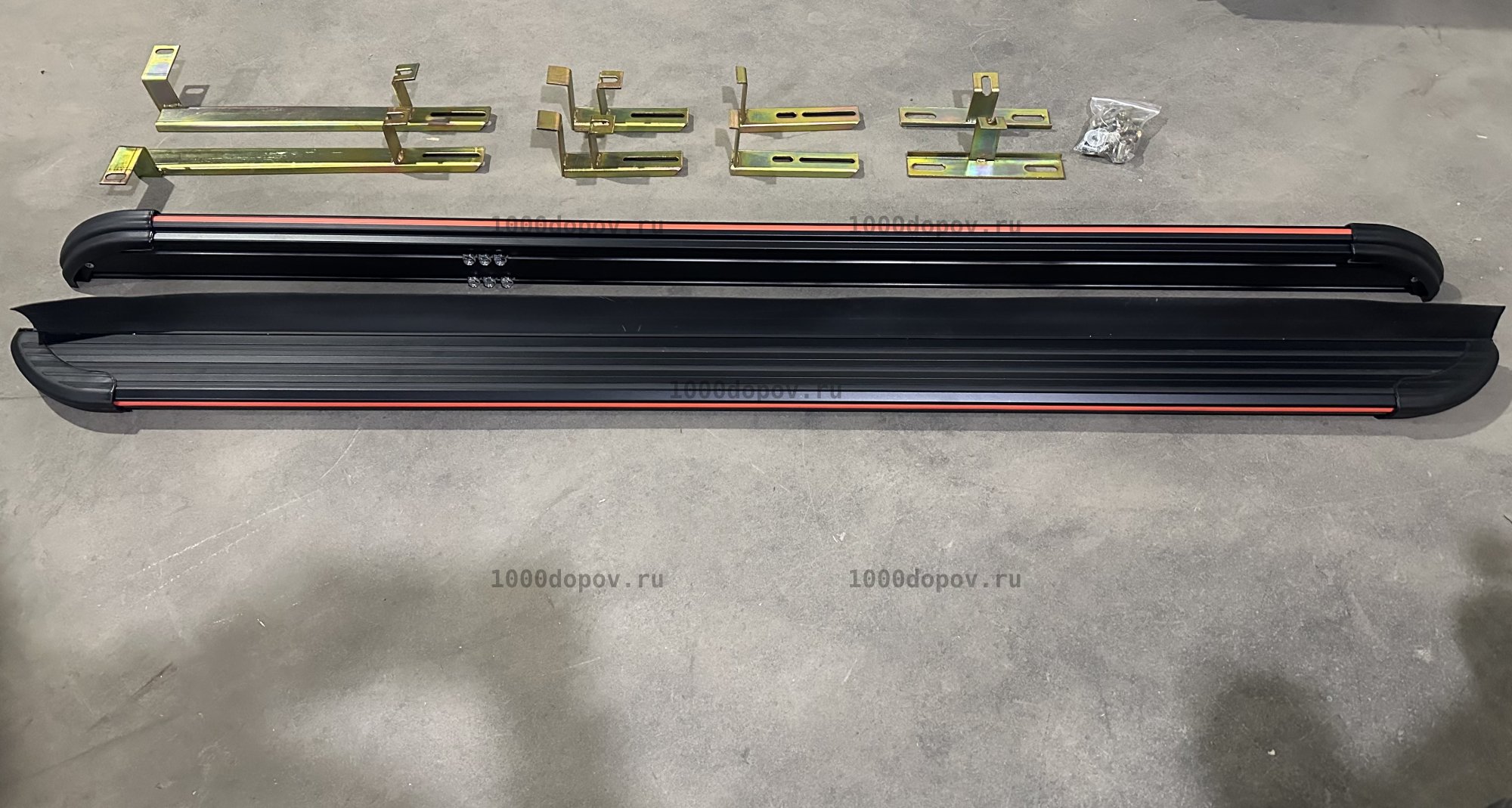 Пороги подножки на Changan CS55 PLUS+ 2023-н.в. красные — рисунок 10
