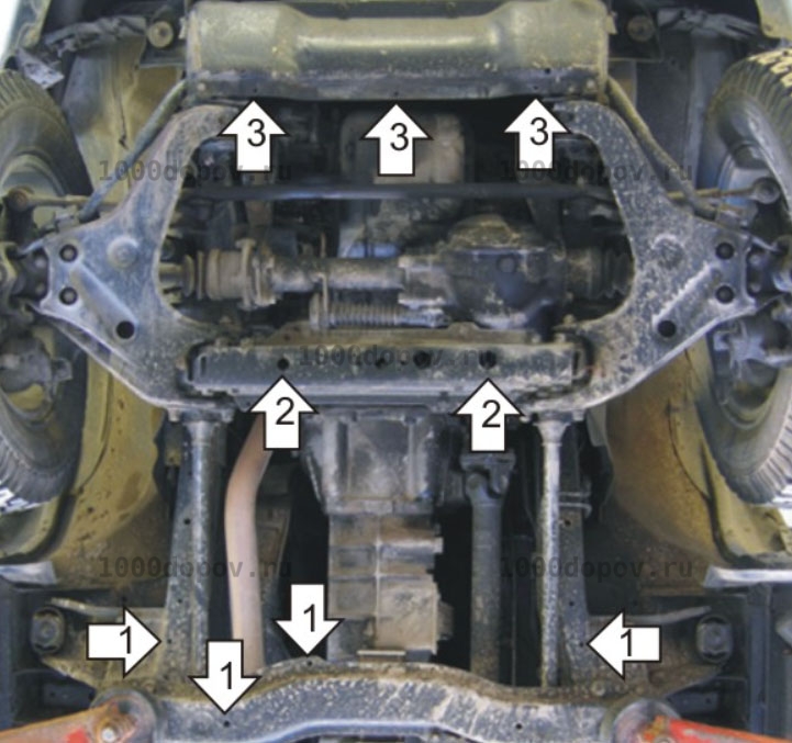 Защита Motodor 11317 Mitsubishi L 200 2004-2006  (Картер, КПП) — рисунок 3