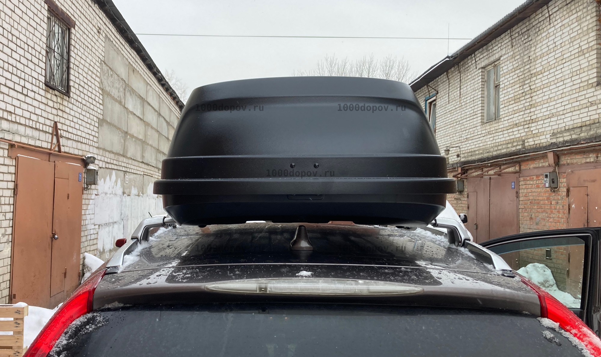 Автобокс ПТ Групп ACTIVE М (450 л.) двухсторонний черный — рисунок 10