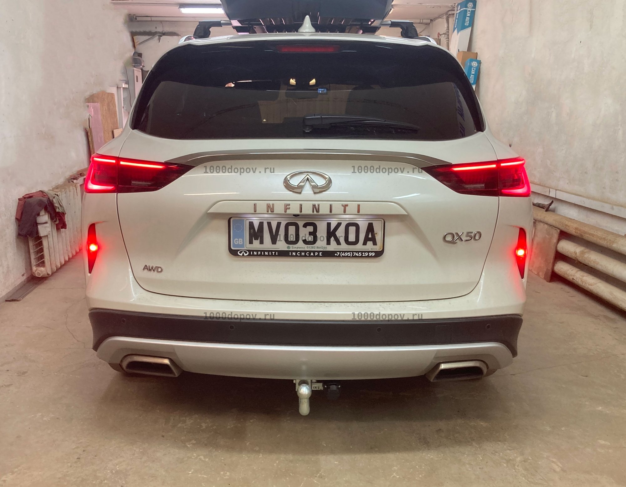 Фаркоп Motodor 98002-A Infiniti QX50 2018 - н.в (оцинк. Шар) — рисунок 2