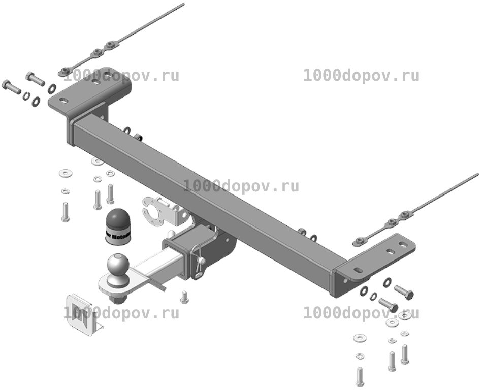 Фаркоп Motodor 99013-E для OMODA C5 2022-н.в.(оцинк. шар) — рисунок 7