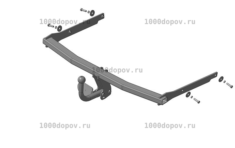Фаркоп Avtos FD 19 Ford Focus 3 hb 2011-н.в. — рисунок 5