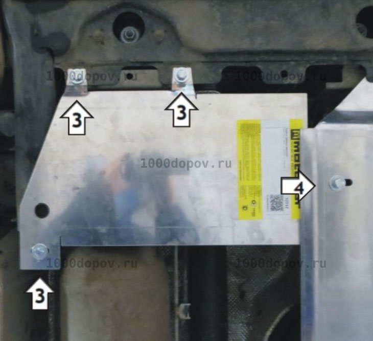 Защита Motodor 32717 Volkswagen Multivan T6 2015-2020 (Трубок саж. фильтра) — рисунок 4