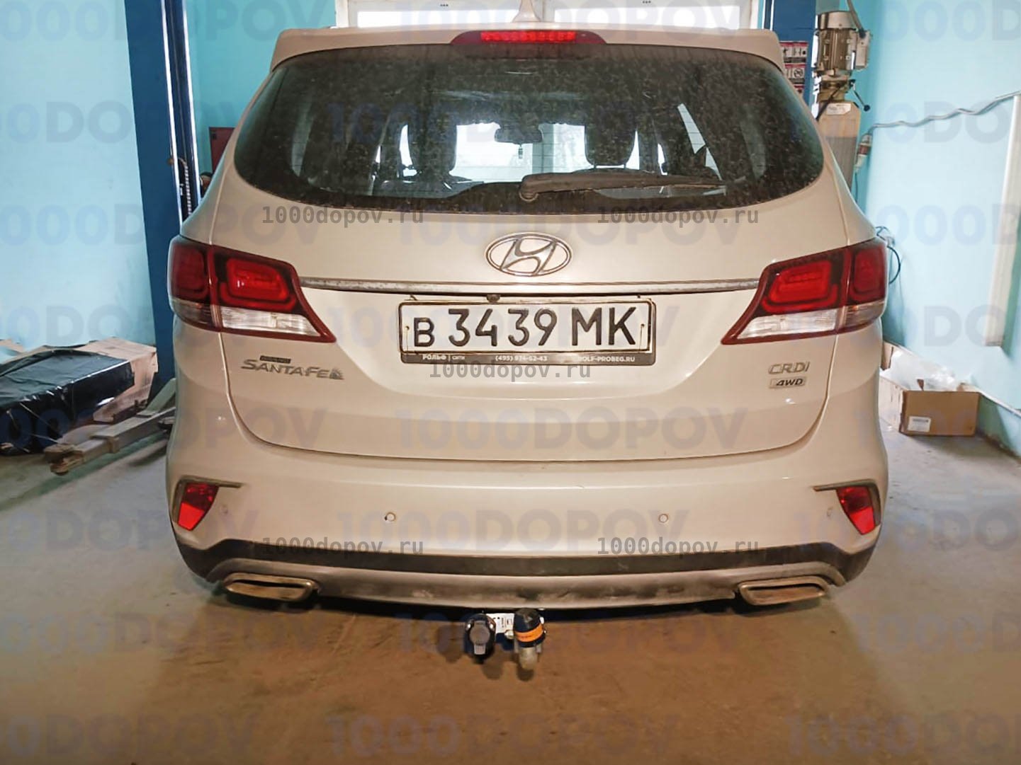 Фаркоп Motodor 90908-A Hyundai Grand Santa Fe 2014-2018 (оцинк. шар) — рисунок 3