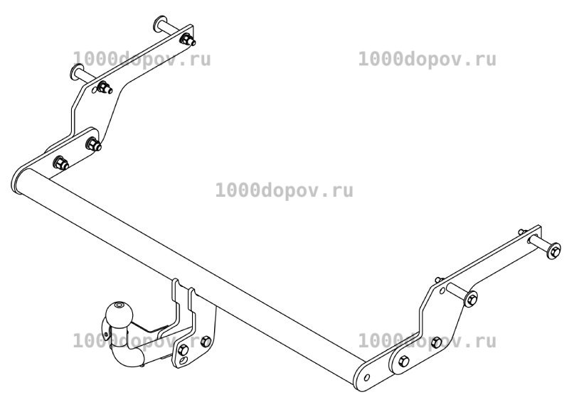 Фаркоп Avtos RN 15 Renault Sandero Stepway 2 2014-н.в. — рисунок 21