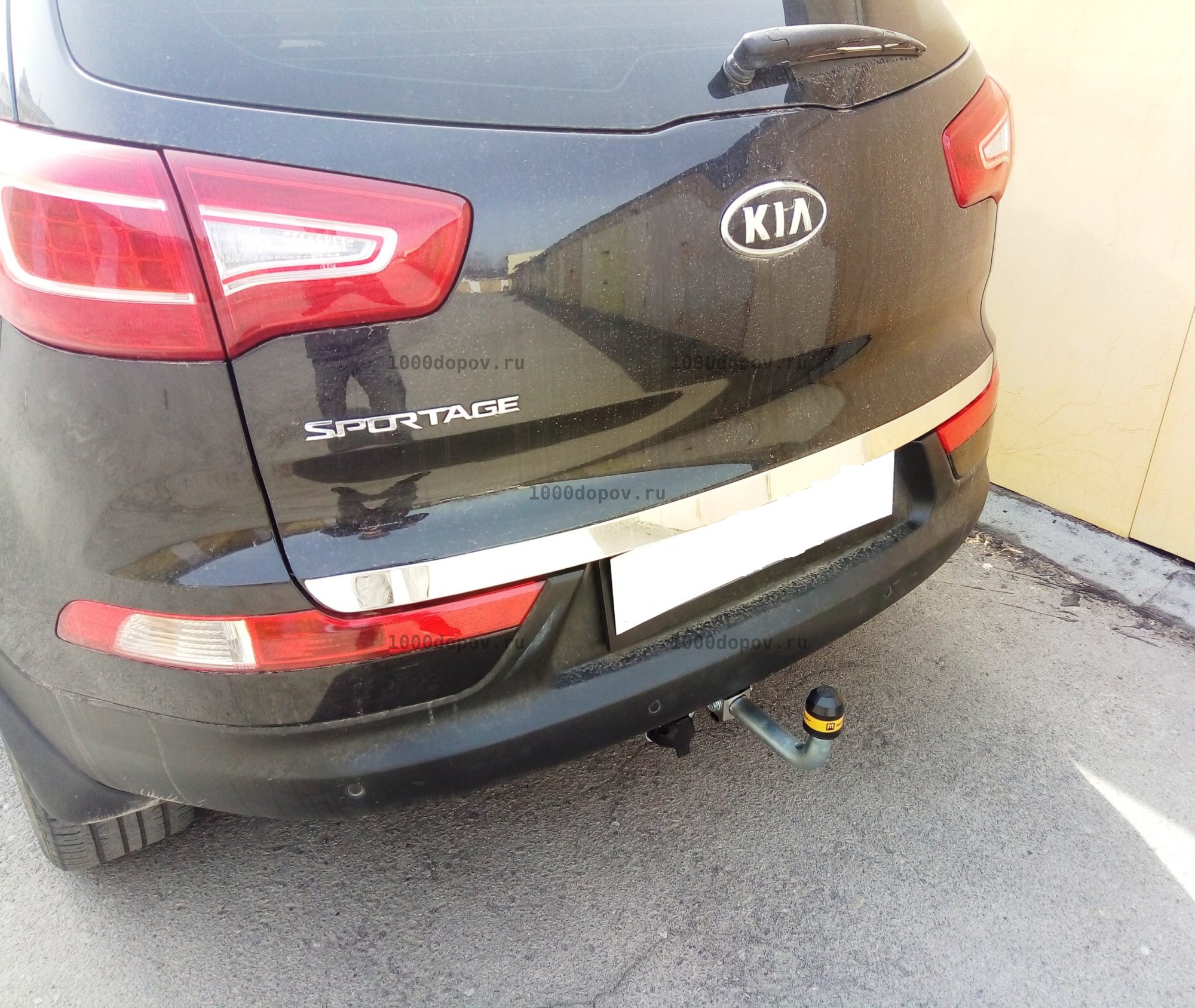 Фаркоп Motodor 91001-A KIA Sportage, Hyundai IX35 2010-2015 (оцинк. шар) — рисунок 3
