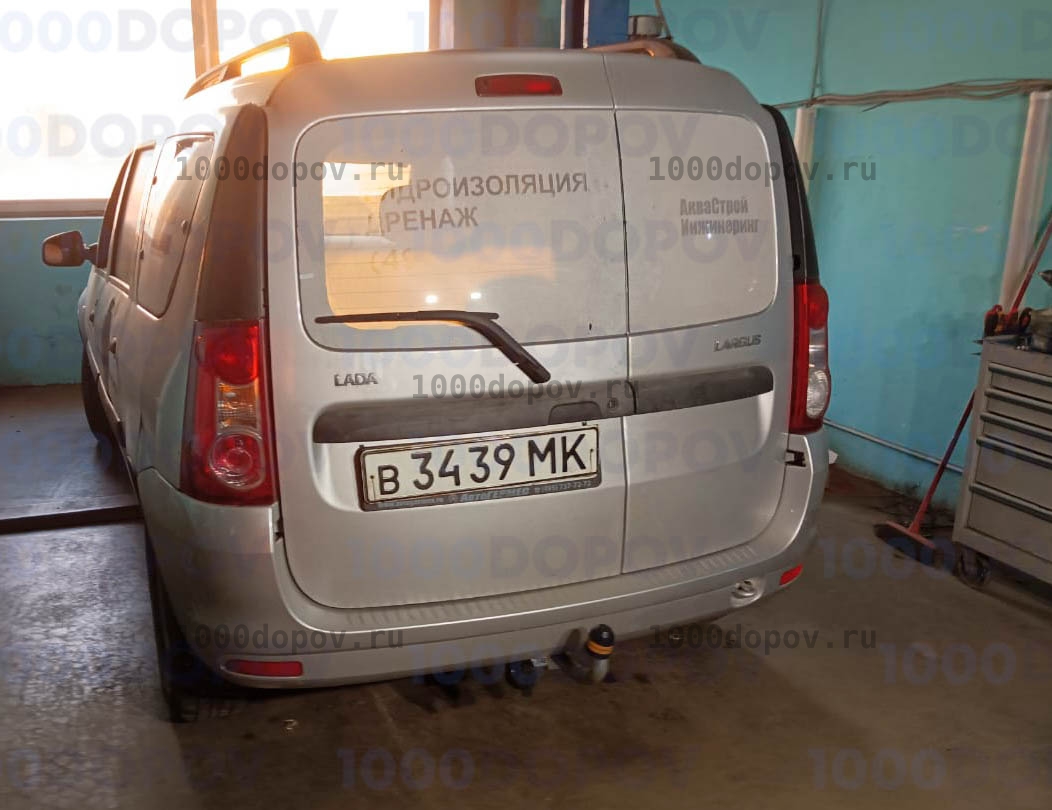 Фаркоп Motodor 92101-A  LADA Largus (в т.ч. Cross) 2012-н.в. (оцинк. шар) — рисунок 3