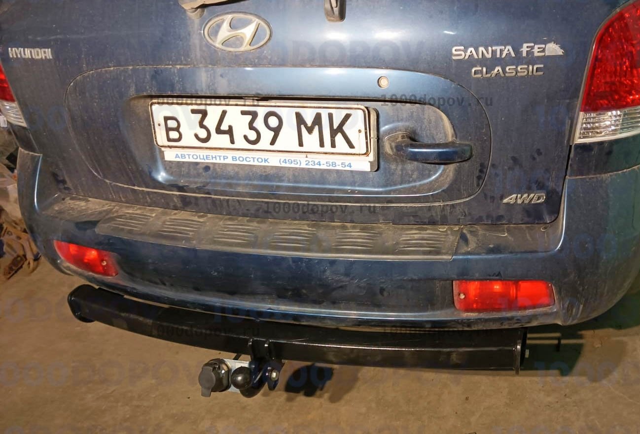 Фаркоп Leader Plus H205-A Hyundai Santa Fe Classic (SM) (ТагАЗ) 2001-2006, 2007-н.в. — рисунок 8