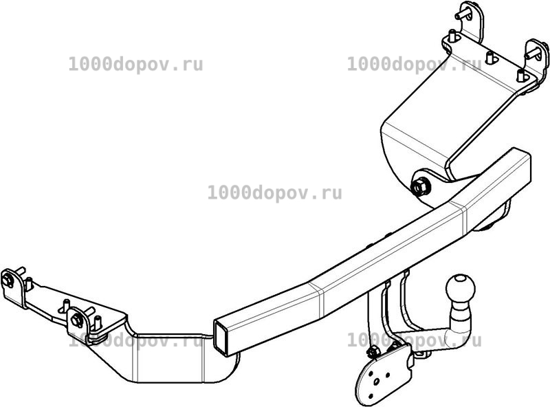 Фаркоп Avtos MI 21 Peugeot 4007 2007-2012 — рисунок 14