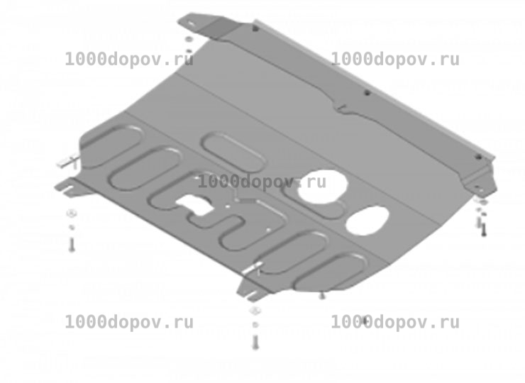 Защита Motodor 71033 KIA Soul 2014-2019 (Картер,КПП) — рисунок 2