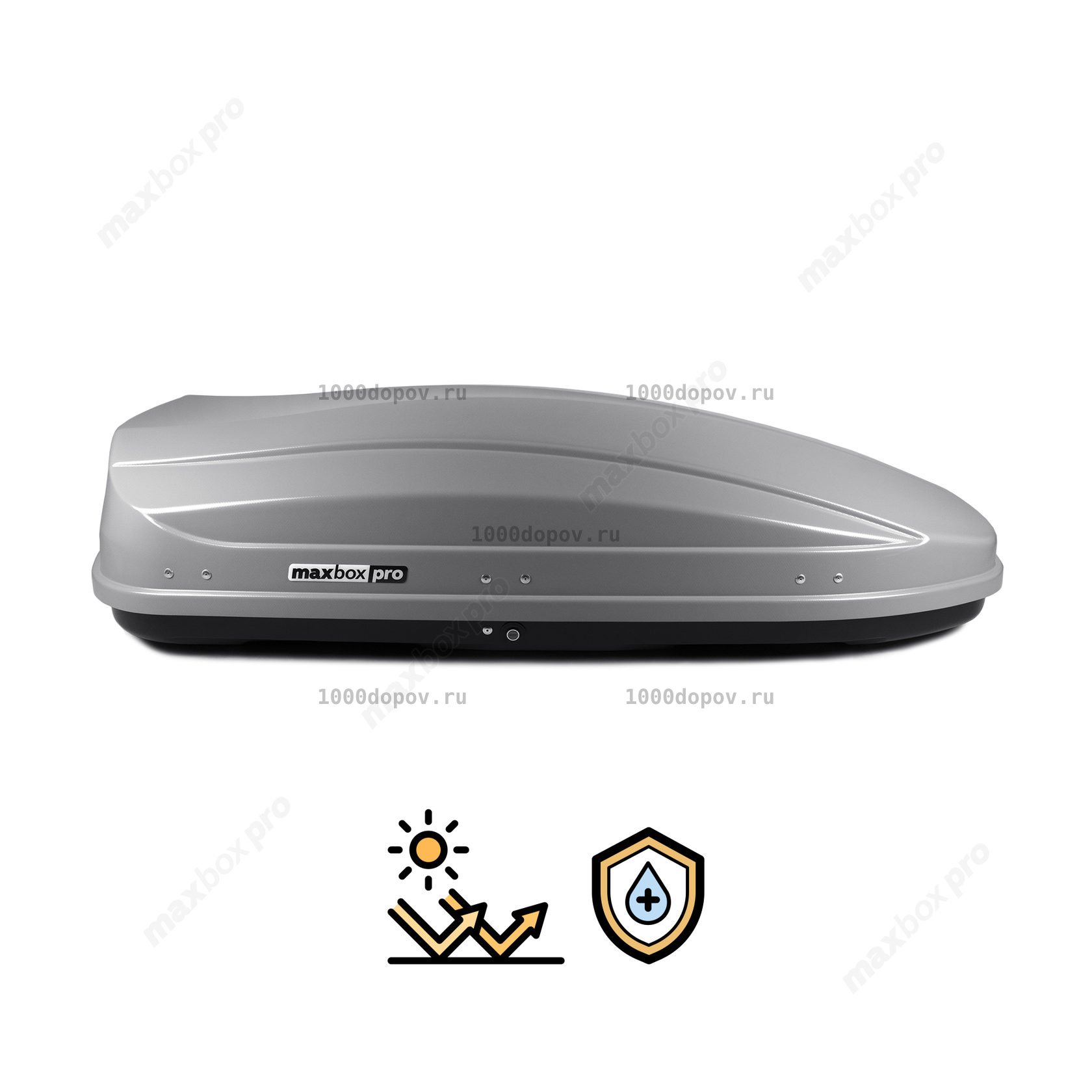 Автобокс MaxBox PRO 460 (средний) карбон серый — рисунок 3