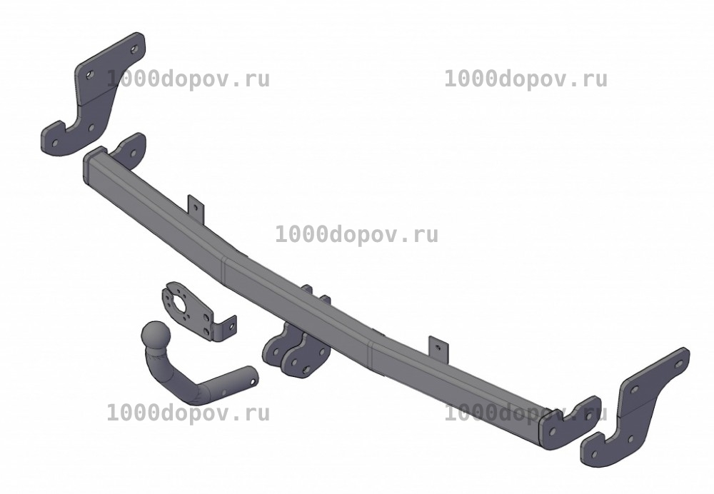 Фаркоп Avtos HY 30 Hyundai Solaris 2 2017- н.в. — рисунок 3