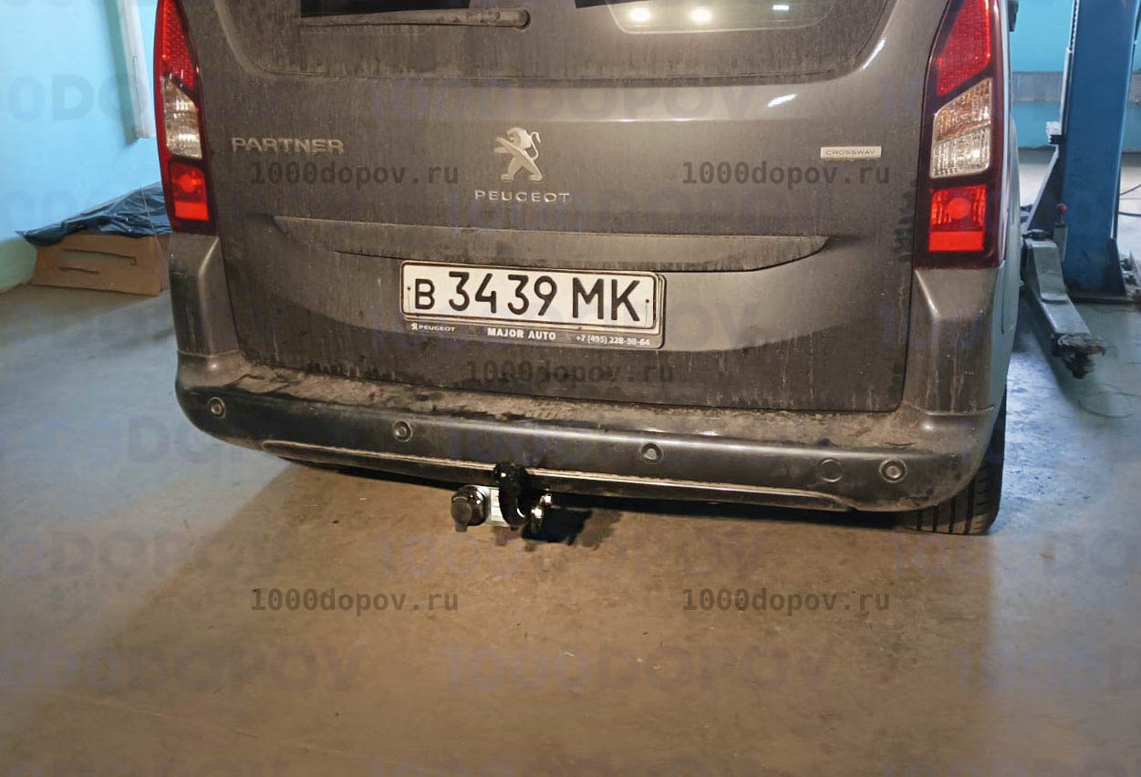 Фаркоп Leader Plus C302-A Peugeot Partner Teppe (7) / Partner L1 (B9) 2008-н.в. — рисунок 1