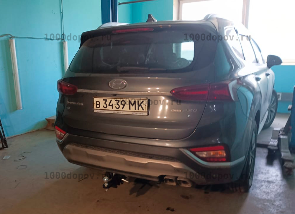 Фаркоп Leader Plus H230-E Hyundai Santa Fe 2018 - 2020 — рисунок 12