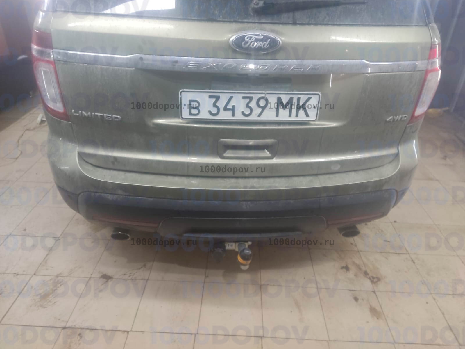 Фаркоп Motodor 90704-A Ford Explorer 2010-2019, Explorer Sport 2012-2019 (оцинк. шар) — рисунок 2
