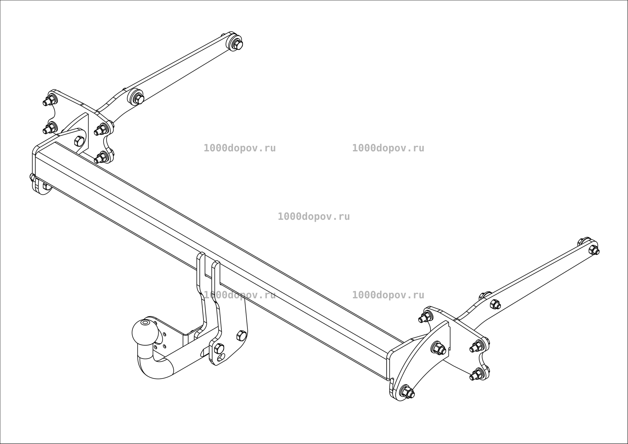 Фаркоп Avtos MB 08 Mercedes GLK-Class X204 2008-2015 — рисунок 13