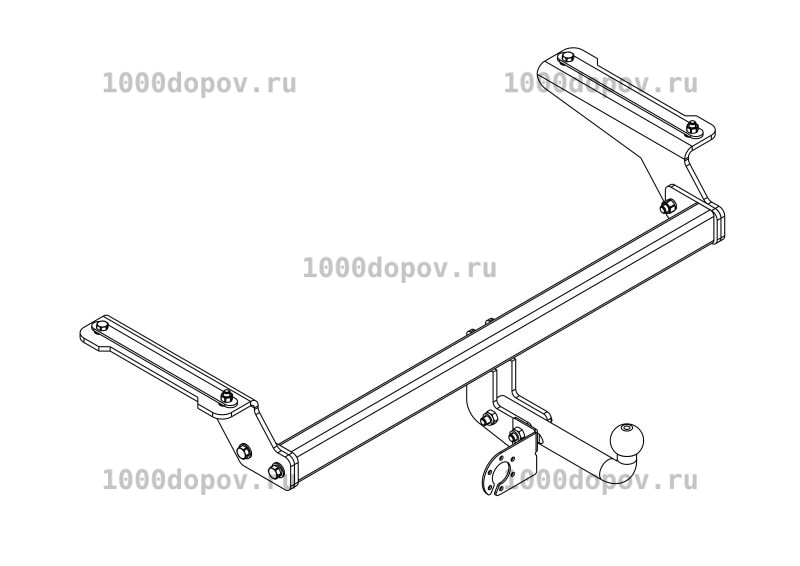 Фаркоп Avtos HV 03  для HAVAL F7, F7X с 2019-2024 — рисунок 1