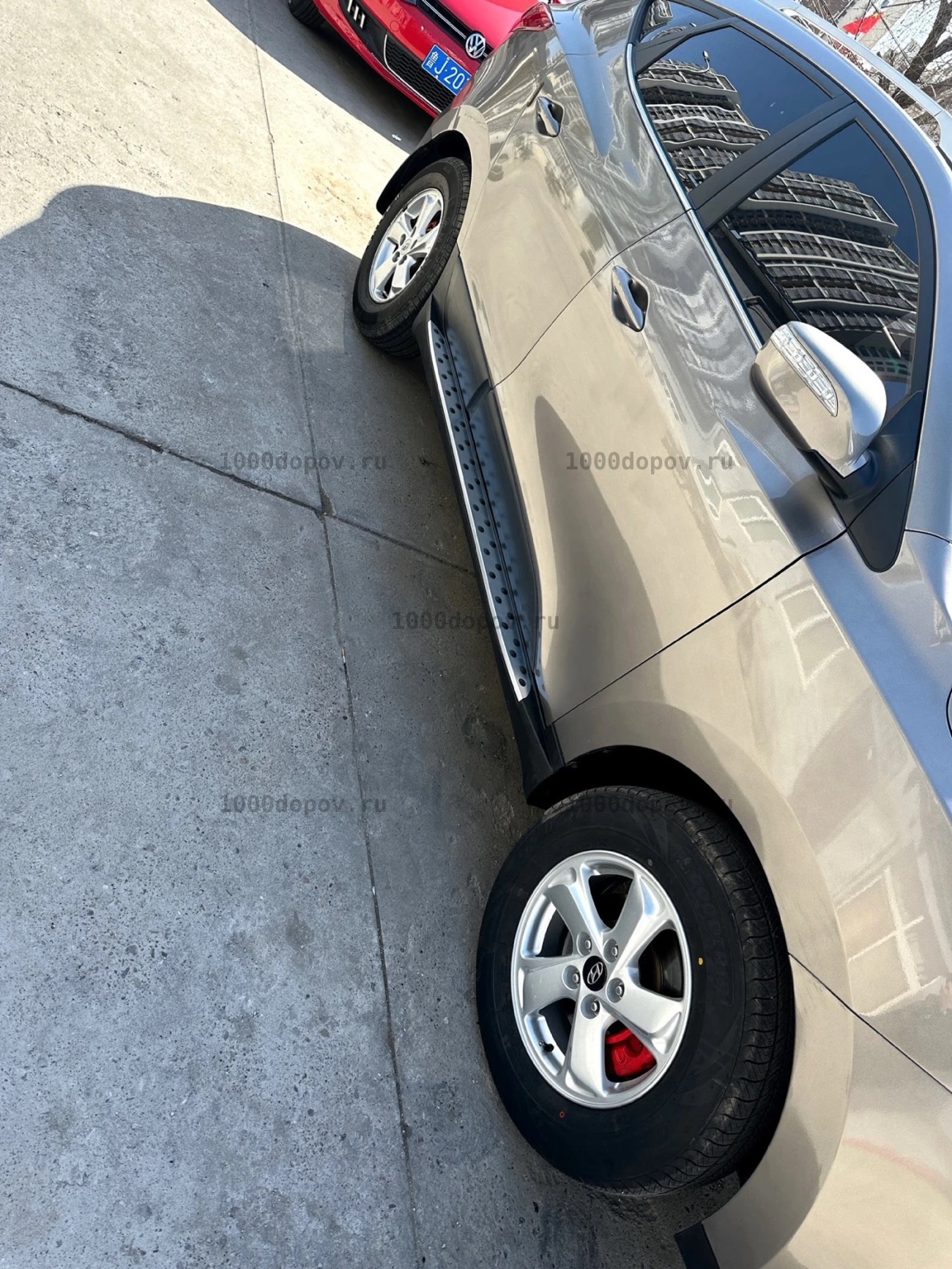 Пороги подножки на Hyundai IX35 2010-2015 — рисунок 5