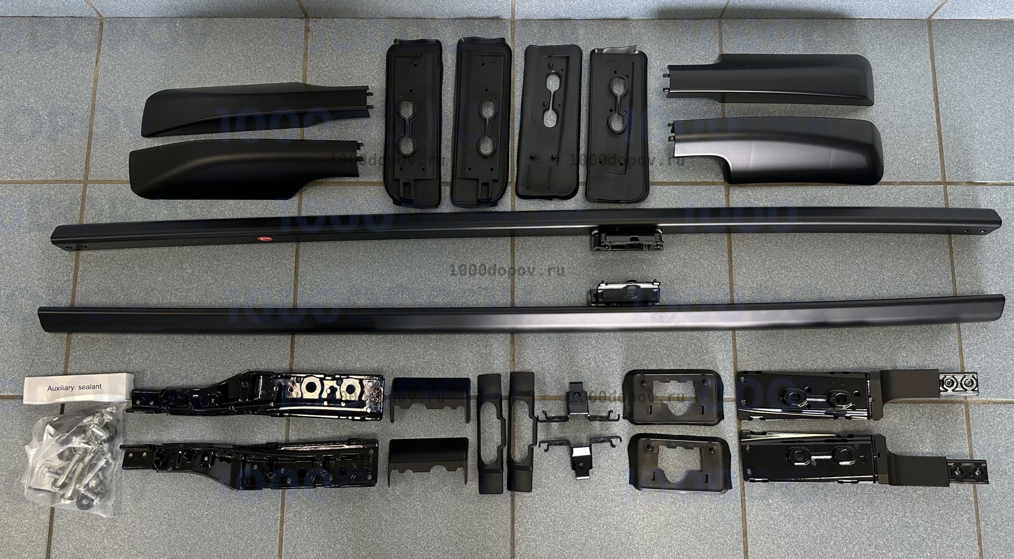 Рейлинги Toyota Land Cruiser 300 2021-н.в. черные — рисунок 1