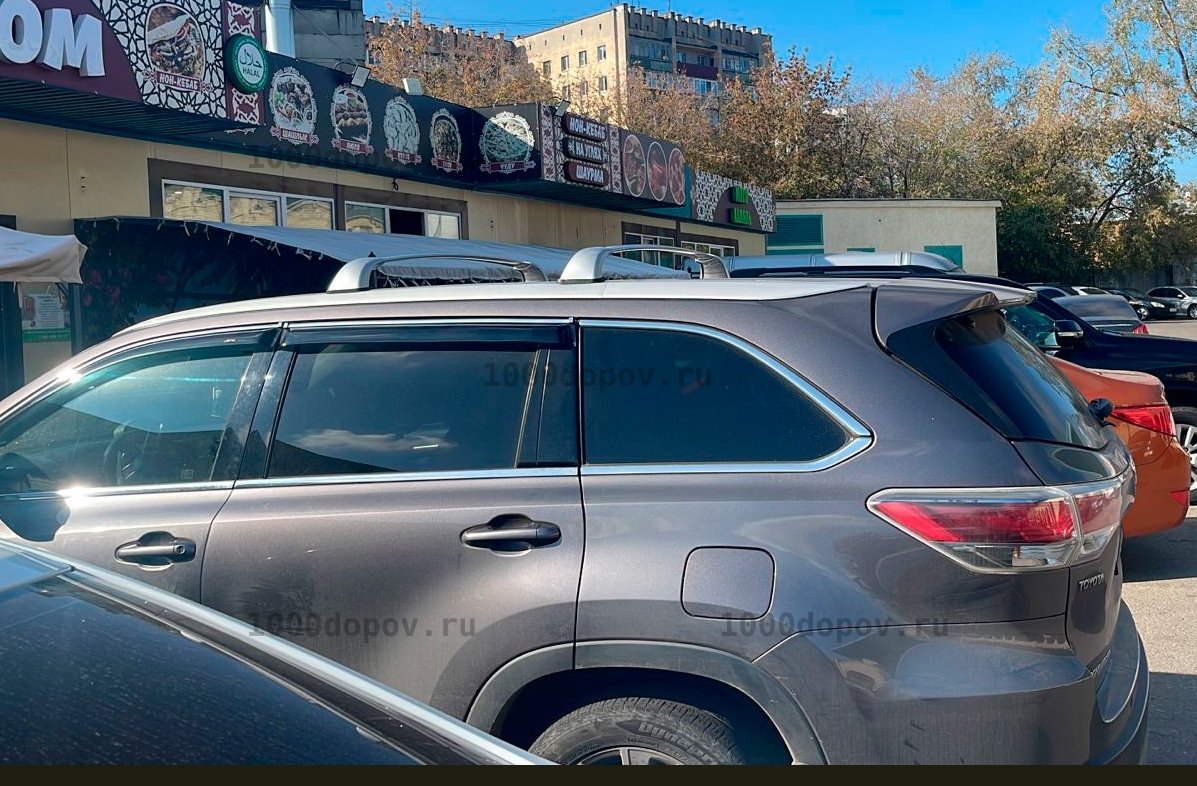 Багажник на рейлинги Toyota Highlander (XU50) 2013-2020 штатный — рисунок 2
