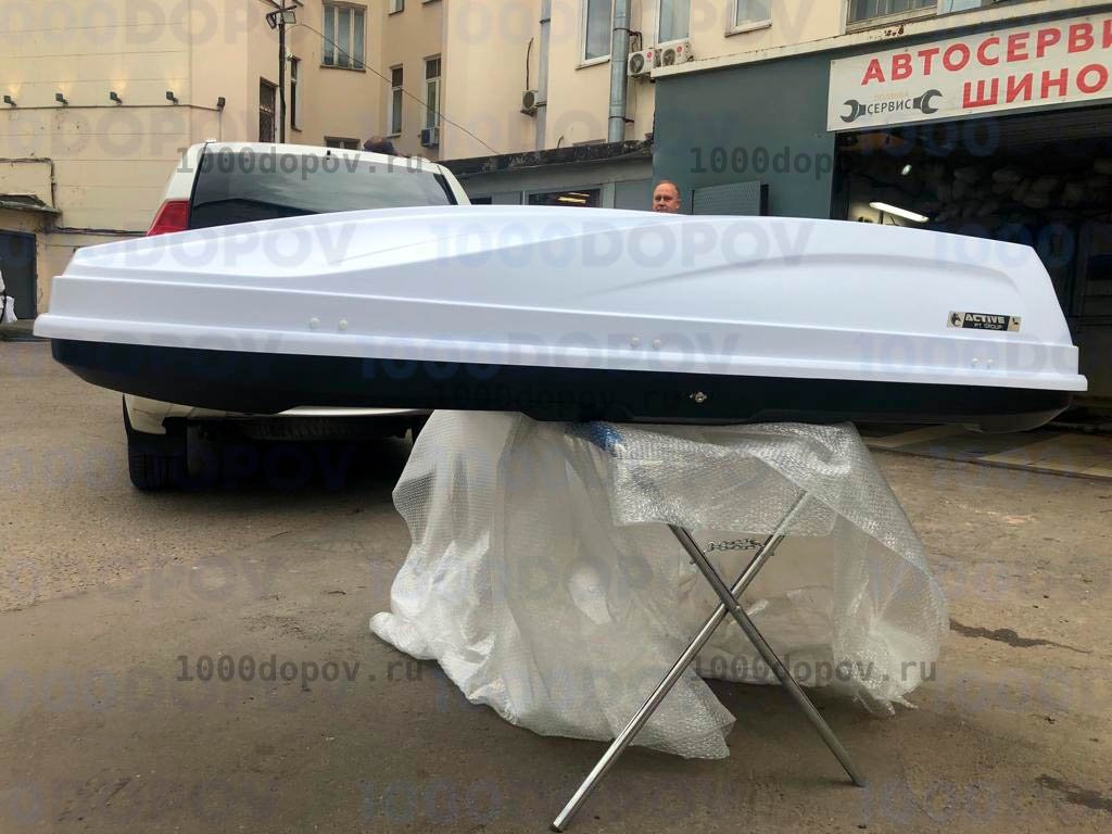 Автобокс ПТ Групп ACTIVE L (650 л.) двусторонний белый — рисунок 12