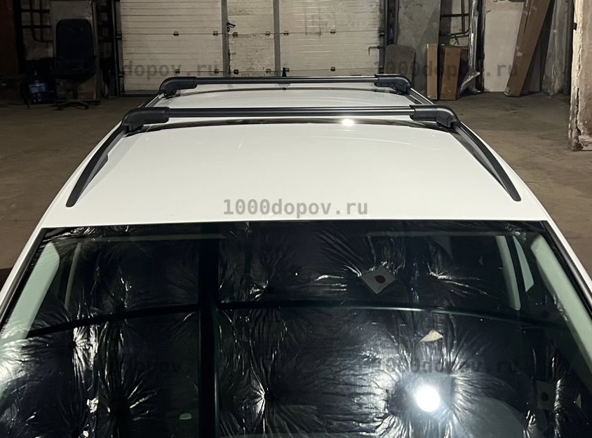 Багажник на рейлинги Skoda Kodiaq 2 поперечины черный — рисунок 7