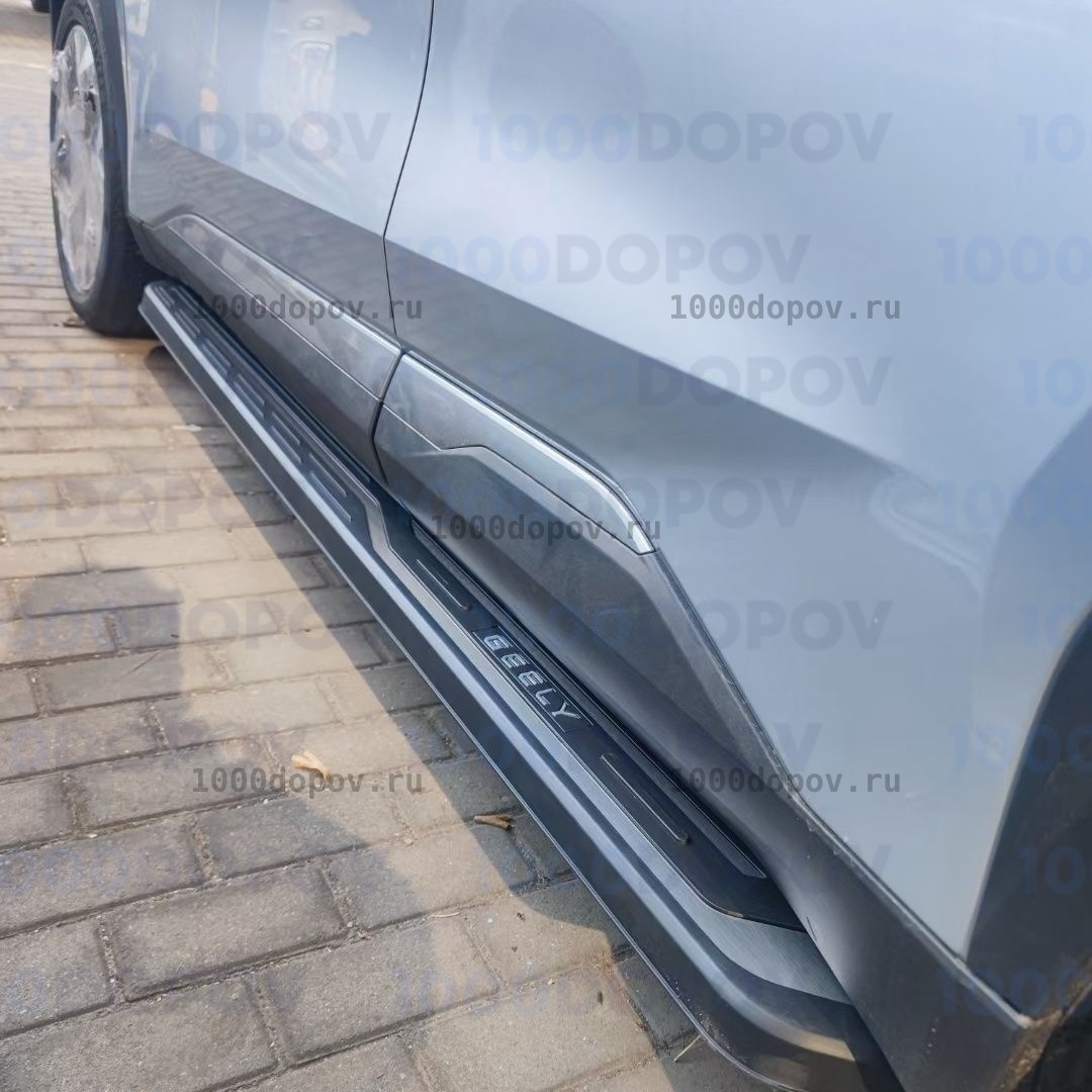 Пороги подножки на Geely Atlas New (Новый) 2024-н.в. — рисунок 1