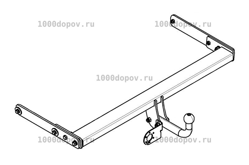Фаркоп Avtos VW 23 Volkswagen Tiguan 2007-2015 — рисунок 7